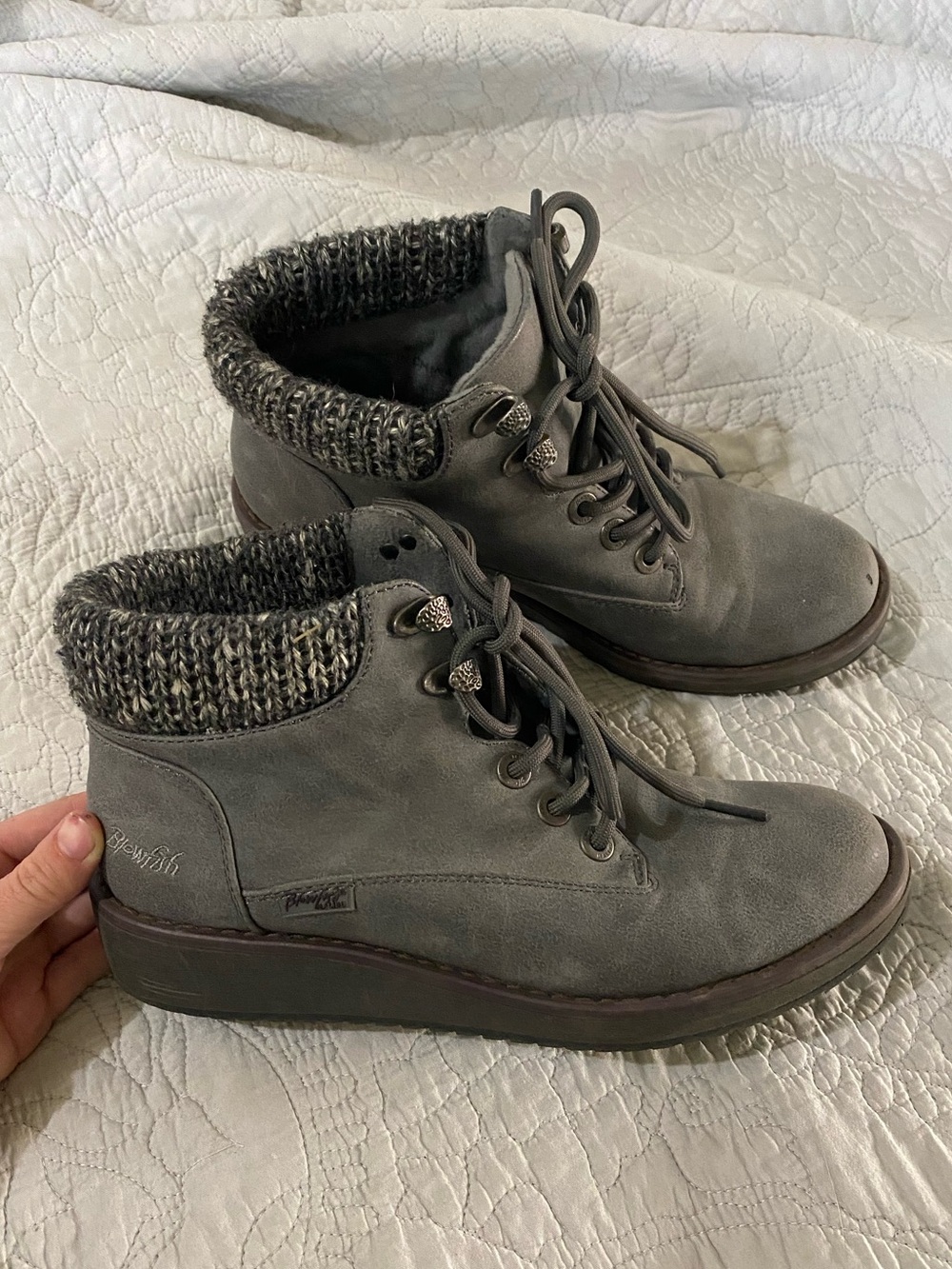Grey Blowfish Boots!